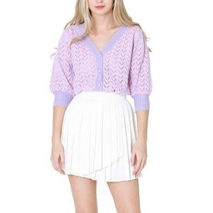 FRNCH CROPPED SWEATER CARDIGAN